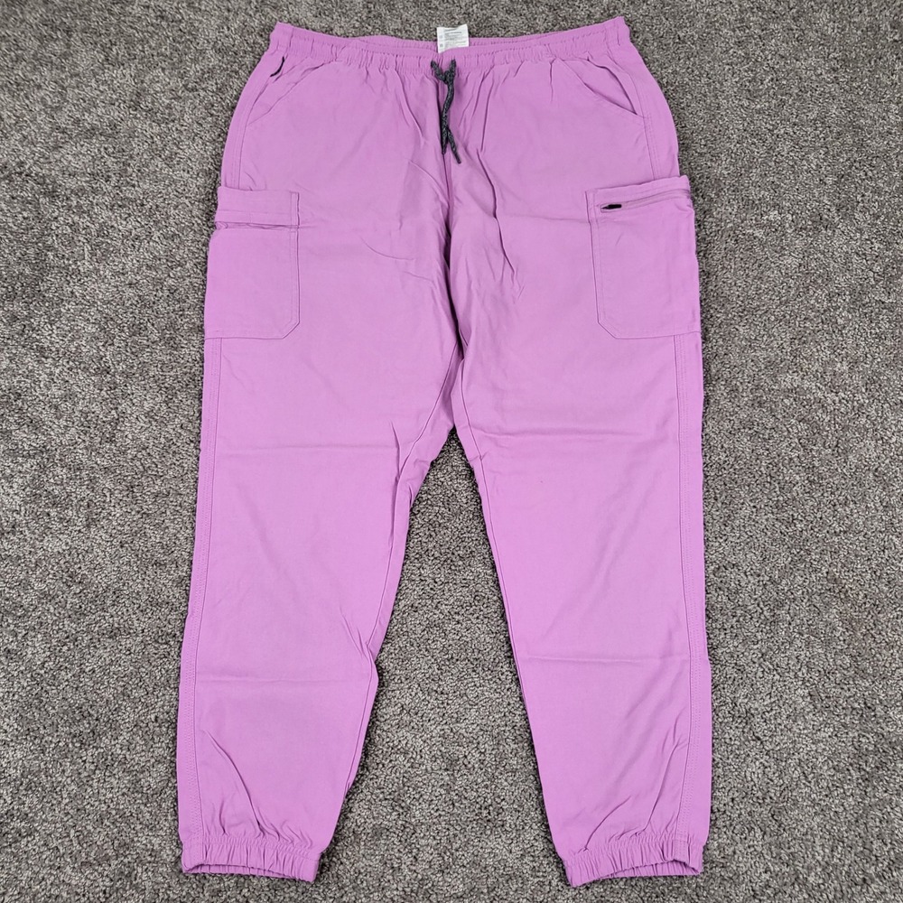 Carhartt Cargo Joggers Womens XL Purple Excellent Liberty C52137 Rugged Flex